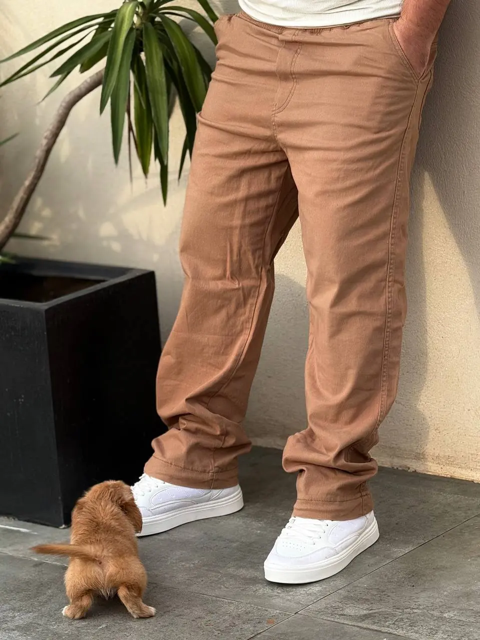 شلوار کتان کمرکش SUPERDRY